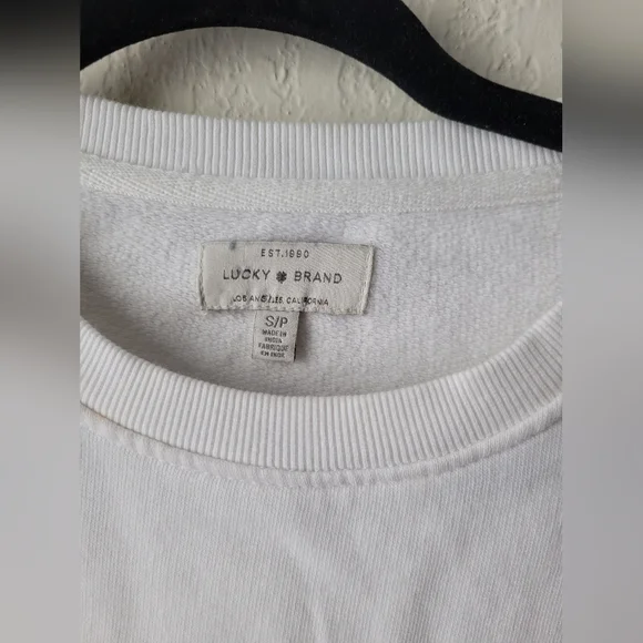 Lucky Brand applique Rodeo Queen light sweater | size s - Picture 5 of 7